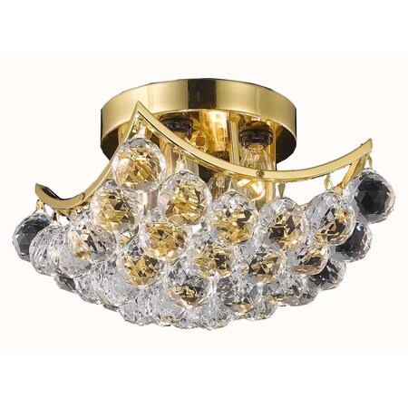 Elegant Lighting Royal Cut Clear Crystal Corona 4-Light V9800F10G/RC